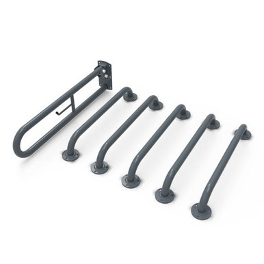 Grab Rail, Exposed Fixings, dark grey product image