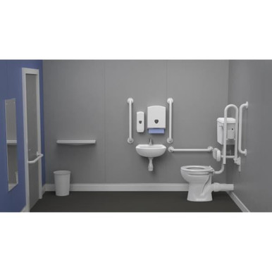 Low Level basin, rails, Seat, And lever, Chrome product image
