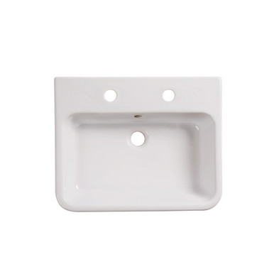 Distinct Chiltern Ceramic Basin, Two Taphole, 575mm (Basin Only) product image