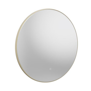Coral, Circular Mirror, Black product image
