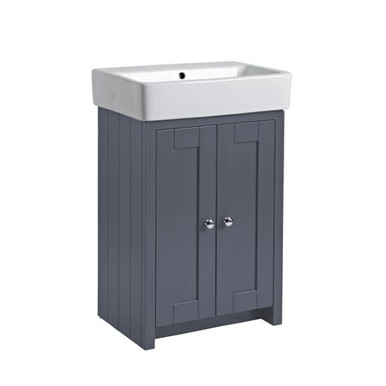 Distinct Chiltern 2-Door Basin Unit, 550mm, Dark Grey (Unit Only) product image