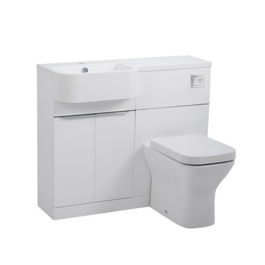 Distinct Tasman 1000mm BTW WC Unit, Left Handed, White (Unit Only) product image