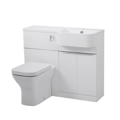 Distinct Tasman 1000mm BTW WC Unit, Right Hand, White (Unit Only) product image