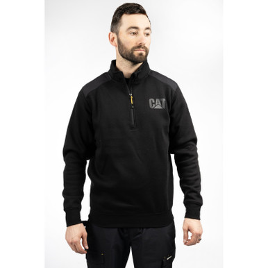 Caterpillar Essential 1/4 Zip Sweatshirt - Black - Size XL product image