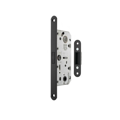 Agb Polaris 2xt Magnetic Bathroom Lock, 35mm Backset, Matt Black product image