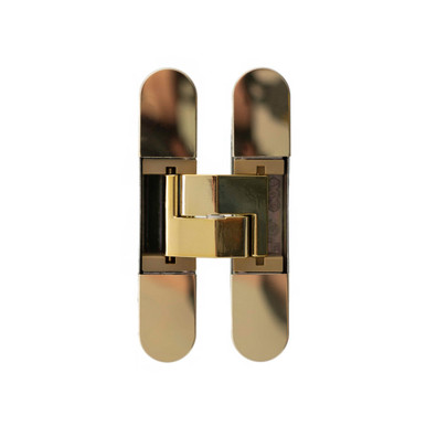 Agb Eclipse Adjustable Concealed Hinge, Polished Brass product image
