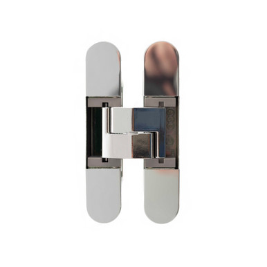 Agb Eclipse Adjustable Concealed Hinge, Polished Nickel product image