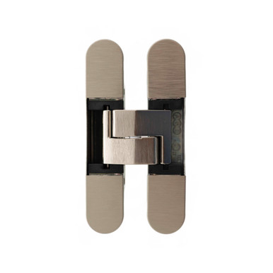 Agb Eclipse Adjustable Concealed Hinge, Satin Nickel product image
