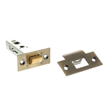 Atlantic Heavy Duty Bolt Through Tubular Latch, 3" Antique Brass product image