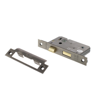 Atlantic Bathroom Lock, 2.5", Distressed Silver product image