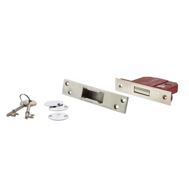 Atlantic 5 Lever Key Deadlock, 2.5", Polished Chrome product image