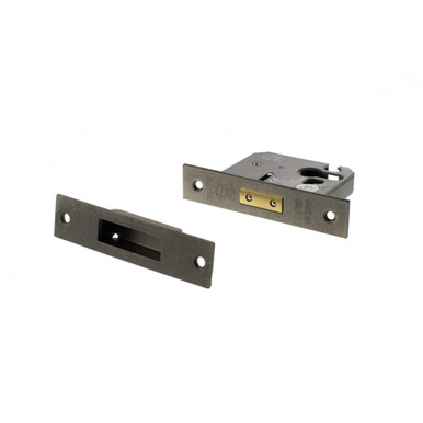 Atlantic Euro Deadlock, 3", Distressed Silver product image