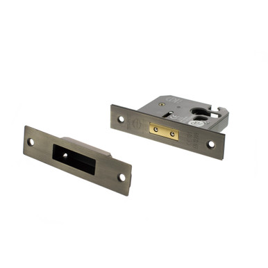 Atlantic Euro Deadlock, 3", Matt Antique Brass product image
