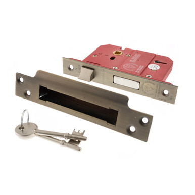 Atlantic 5 Lever Key Sashlock, 3" Urban Bronze product image