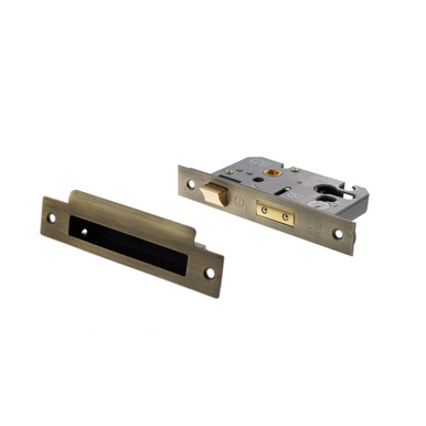 Atlantic Euro Sashlock [ce], 2.5", Matt Antique Brass product image