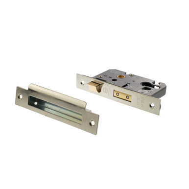Atlantic Euro Sashlock [Ce], 3" - Polished Nickel product image