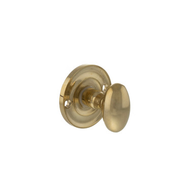 Old English Solid Brass Oval Wc Turn And Release, Raw Brass product image