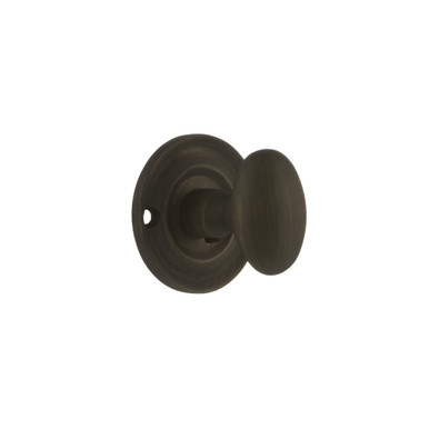 Old English Solid Brass Oval Wc Turn and Release, Urban Dark Bronze product image