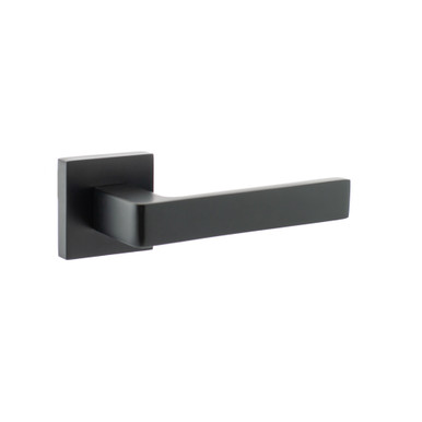 Status Montana Lever Door Handle On Square Rose, Matt Black product image