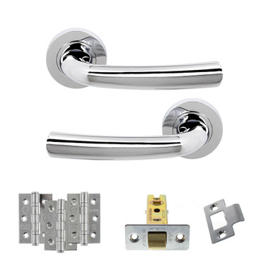 Nevada Door Handle Pack With 3" Ce Latch And 3" Fire Hinges x3 product image