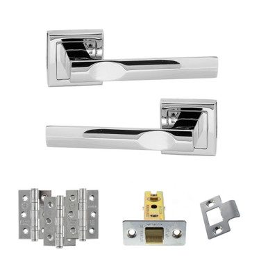 Kansas Door Handle Pack, 3" Ce Latch, 3" Fire Hinges x 3 product image