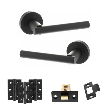 Nebraska Door Handle Pack, 3" Ce Latch, 3" Fire Hinges x 3 product image