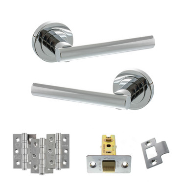 Nebraska Door Handle Pack, With 3-inch Ce Latch And 3-inch Fire Hinges X3 product image