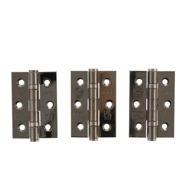 Atlantic Ce Grade 7 Bb Hinges, 3" x 2" x 2mm, Set Of 3, Black Nickel product image