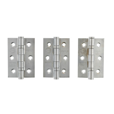 Atlantic Ce Grade 7 Bb Hinges, 3" x 2" x 2mm, Set Of 3, Satin Chrome product image