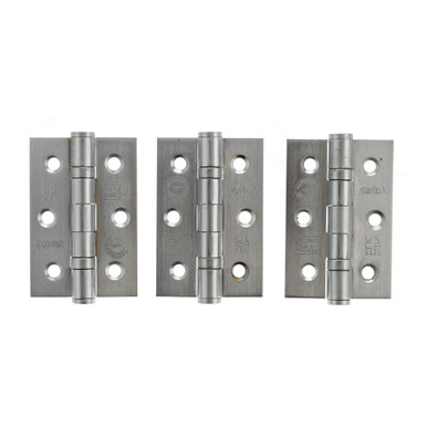 Ce Grade 7 Ball Bearing Hinges, 3" x 2" x 2mm, Set Of 3, Sss product image