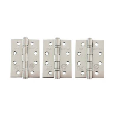 Ball Bearing Hinges Grade 13, 4" x 3" x 3mm, Set Of 3, Sss product image