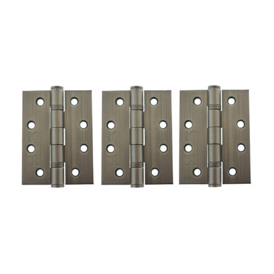 Ball Bearing Hinges Grade 13, 4" x 3" x 3mm, Set Of 3 product image