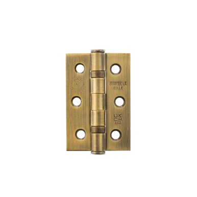 Atlantic Ce Fire Grade 7 Bb Hinges, 3" x 2" x 2mm, Matt Antique Brass product image