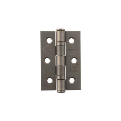 Atlantic Ce Fire Grade 7 Bb Hinges, 3" x 2" x 2mm, Matt Gun Metal product image
