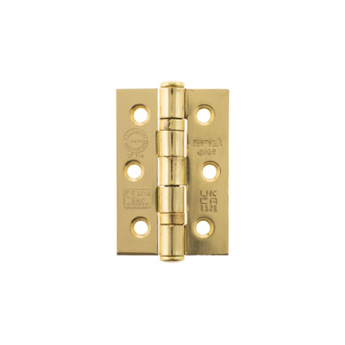 Atlantic Ce Fire Grade 7 Bb Hinges, 3" x 2" x 2mm, Polished Brass product image