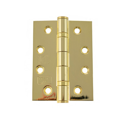 Atlantic Hinges Grade 13 Fire Rated, 4" x 3" x 3mm, Polished Brass product image