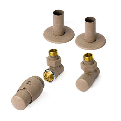 Royal Angled Trvs Valve And Lockshield With 50mm Pipe Masking Set 195x90x60 Quartz Mocha product image
