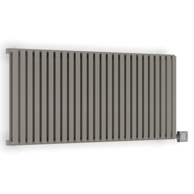 Textured Grey Oil Filled Flat Double Panel Bars Electric Radiator With Terma Ktx 4 Blue Heating Element 530x1185x102 Metallic Stone product image