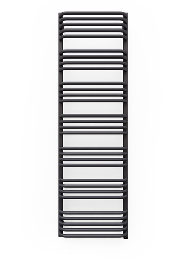 Matt Textured Dark Grey Oil Filled Electric Towel Rail With Terma One Heating Element 1580x500x132 Modern Grey product image