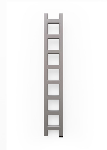 Matt Textured Taupe Oil Filled Electric Towel Rail With Terma One Heating Element 1280x200x72 Sparkling Gravel product image