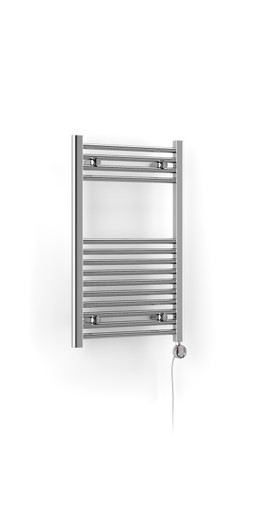 Chrome Mirrored Finish Oil Filled Electric Towel Rail With 22mm Diameter Bars Supplied With Terma Meg Element 800x500x90 Chrome product image