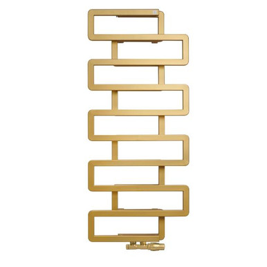 Metallic Smooth Textured Brass Heated Towel 1155x500x132 to 140 Brass product image