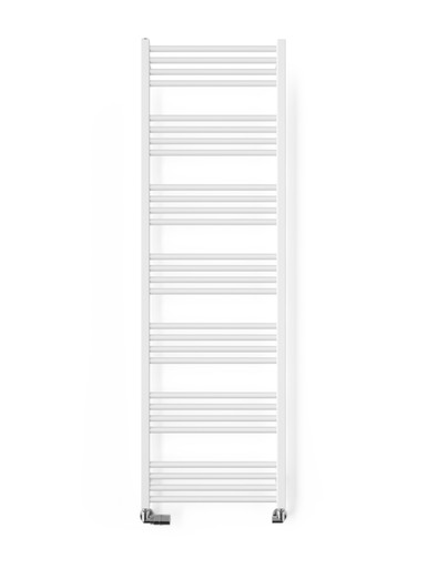 Matt Smooth Textured White Heated Towel - Fiona 1620x500x72 Soft 9016 (Matt White) product image