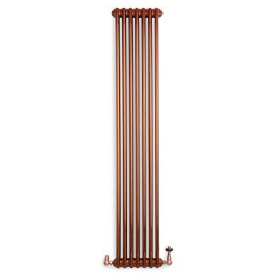 Smooth Copper Tinted Lacquered Steel Traditional Style Column Radiator 1800x339x130 Copper Lacquer product image
