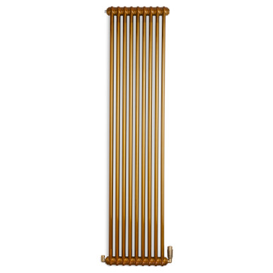 Smooth Brass Tinted Lacquered Steel Traditional Style Column Radiator 1800x429x95 Brass Lacquer product image