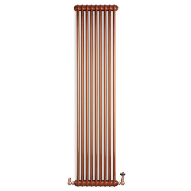 Smooth Copper Tinted Lacquered Steel Traditional Style Column Radiator 1800x429x95 Copper Lacquer product image