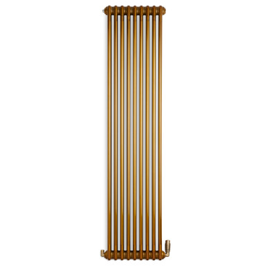 Smooth Brass Tinted Lacquered Steel Traditional Style Column Radiator 1800x429x130 Brass Lacquer product image
