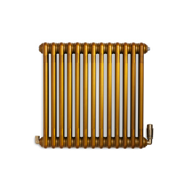 Smooth Brass Tinted Lacquered Steel Traditional Style Column Radiator 600x609x130 Brass Lacquer product image