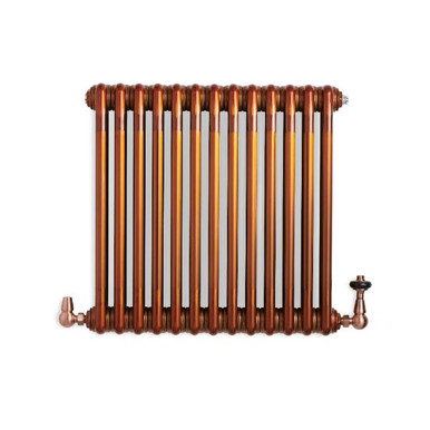 Smooth Copper Tinted Lacquered Steel Traditional Style Column Radiator 600x609x130 Copper Lacquer product image
