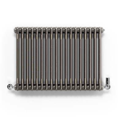 Smooth Clear Lacquered Steel Traditional Style Column Radiator 600x834x130 Clear Lacquer product image